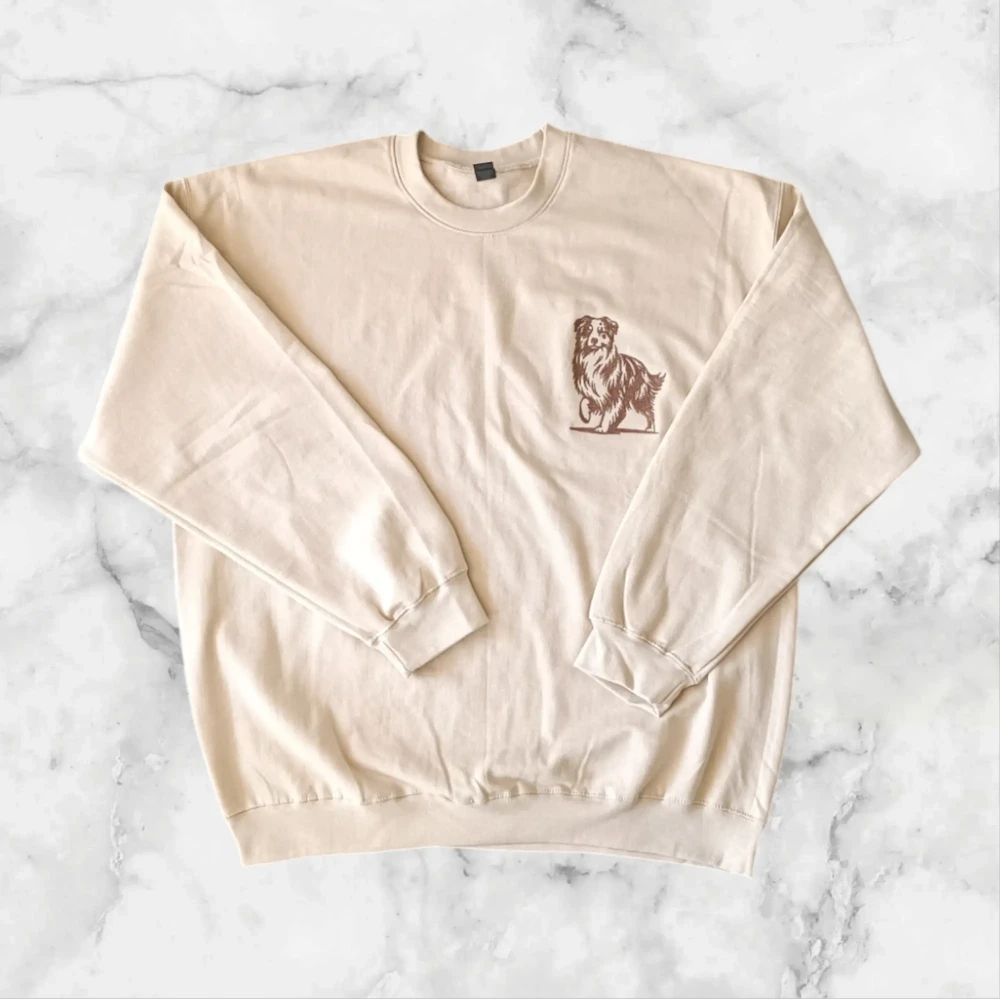 Sweat sable brodé chien