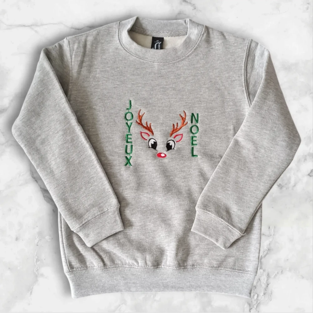 Sweat brodé enfant - Noël