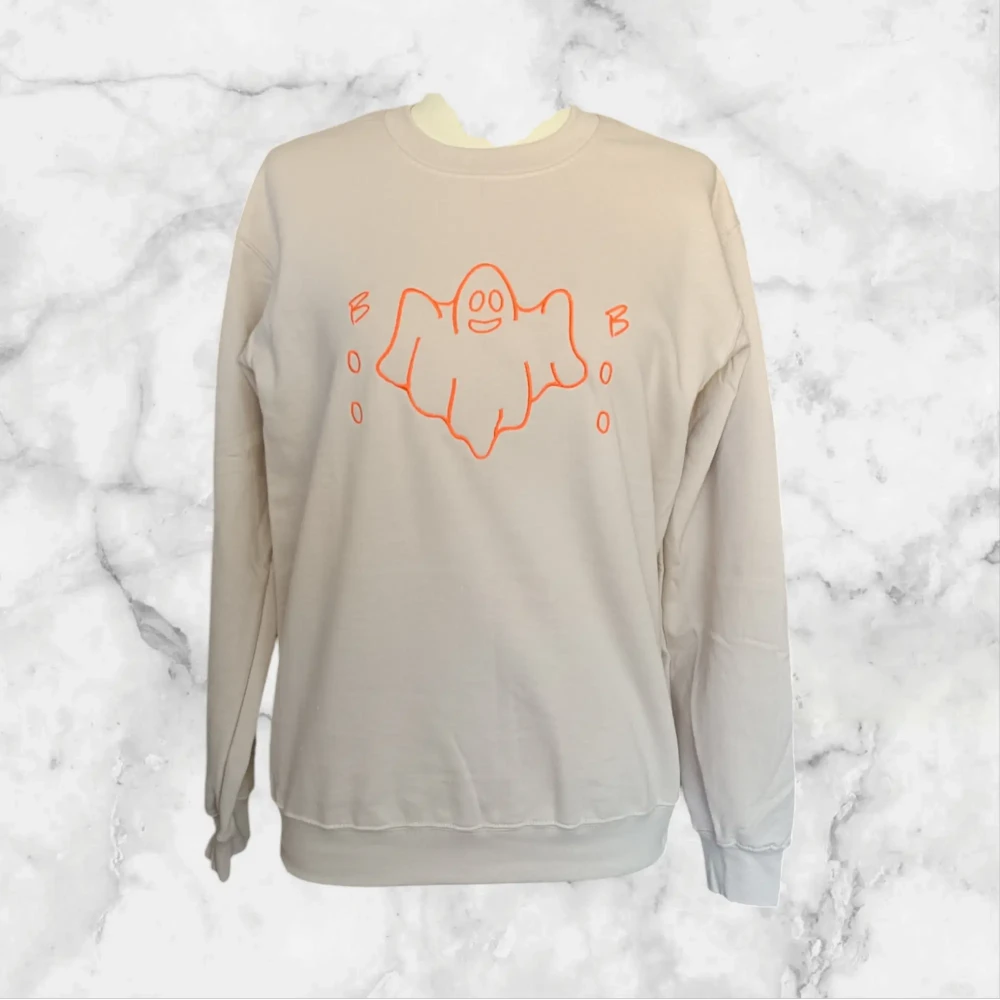 Sweat brodé Sable col rond Halloween