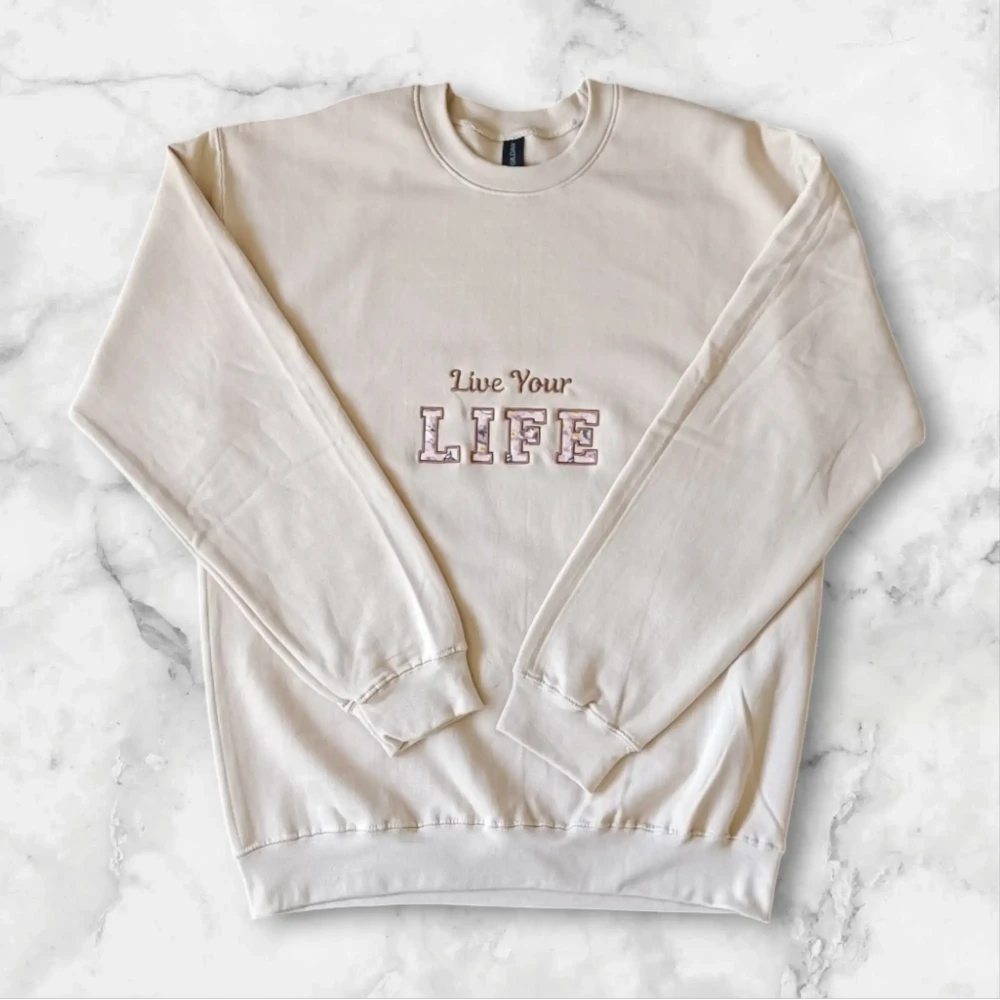 sweat sable brodé life
