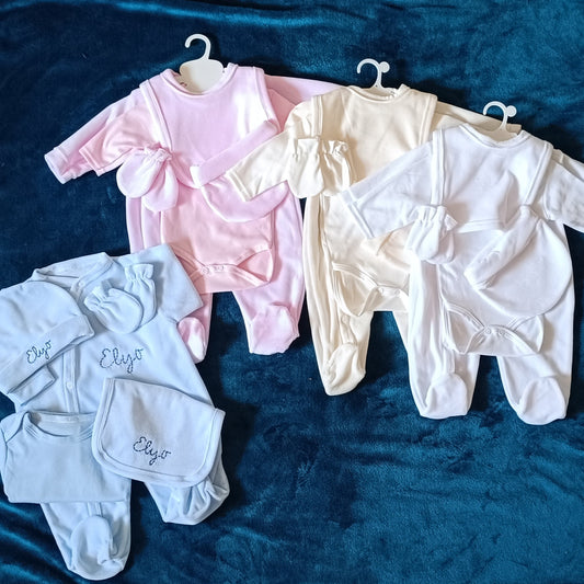 Ensemble pyjama bébé en velours