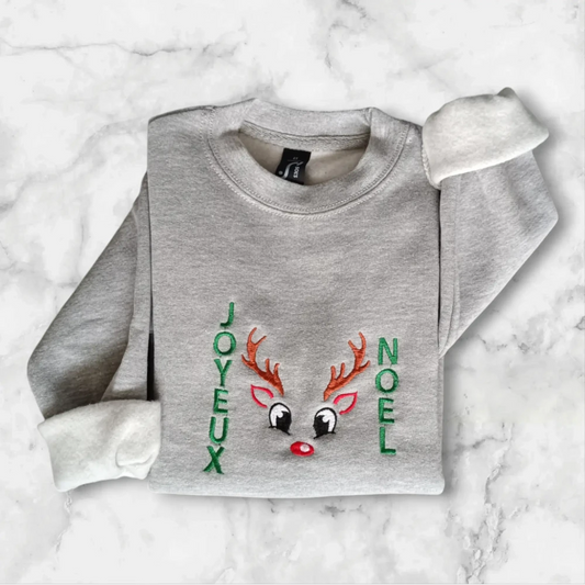 Sweat brodé enfant - Noël